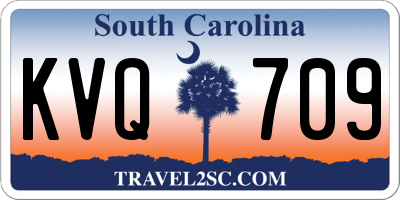 SC license plate KVQ709