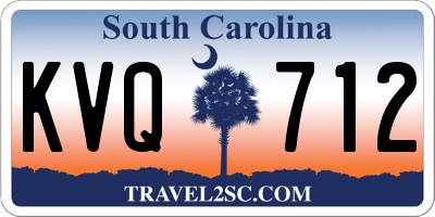 SC license plate KVQ712