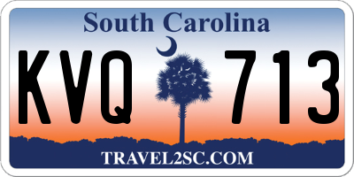 SC license plate KVQ713