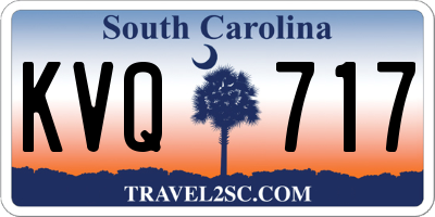 SC license plate KVQ717