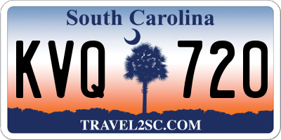 SC license plate KVQ720