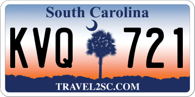 SC license plate KVQ721