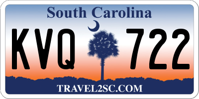 SC license plate KVQ722