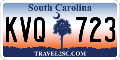 SC license plate KVQ723