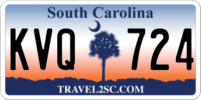 SC license plate KVQ724