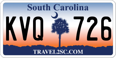 SC license plate KVQ726
