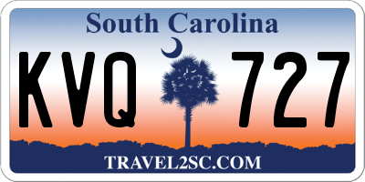 SC license plate KVQ727