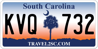 SC license plate KVQ732