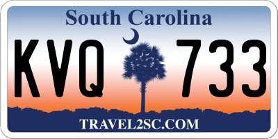 SC license plate KVQ733