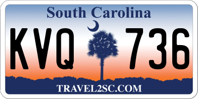 SC license plate KVQ736