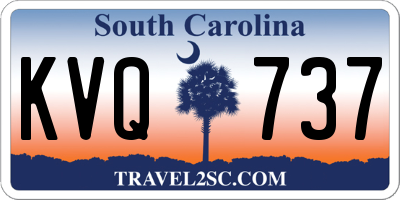SC license plate KVQ737