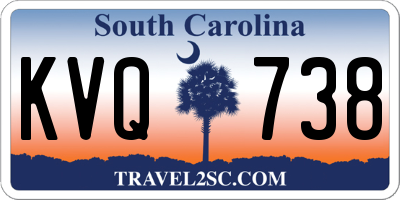 SC license plate KVQ738