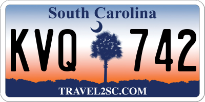 SC license plate KVQ742