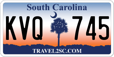 SC license plate KVQ745