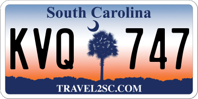 SC license plate KVQ747