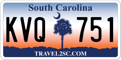 SC license plate KVQ751