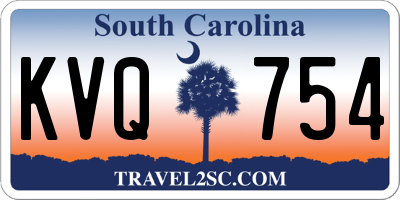 SC license plate KVQ754