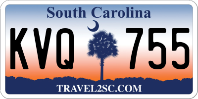 SC license plate KVQ755