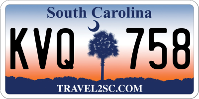 SC license plate KVQ758