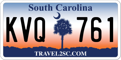 SC license plate KVQ761
