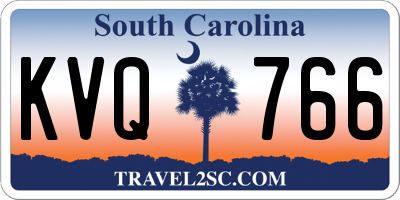SC license plate KVQ766