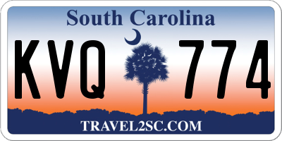 SC license plate KVQ774