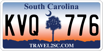 SC license plate KVQ776
