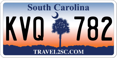 SC license plate KVQ782