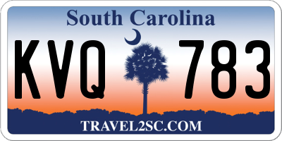SC license plate KVQ783