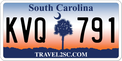 SC license plate KVQ791