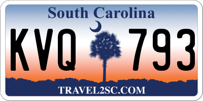 SC license plate KVQ793