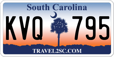 SC license plate KVQ795