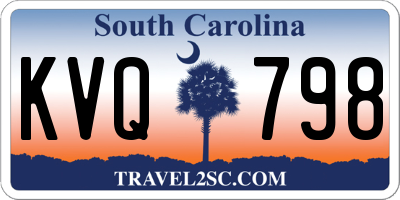 SC license plate KVQ798