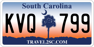 SC license plate KVQ799