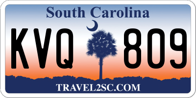 SC license plate KVQ809
