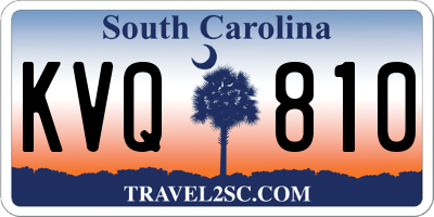 SC license plate KVQ810