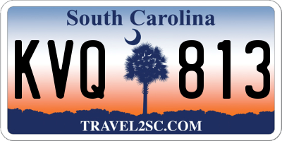 SC license plate KVQ813