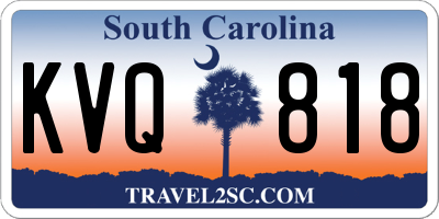 SC license plate KVQ818