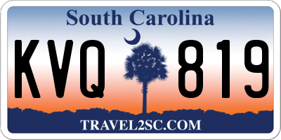 SC license plate KVQ819