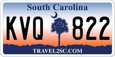 SC license plate KVQ822