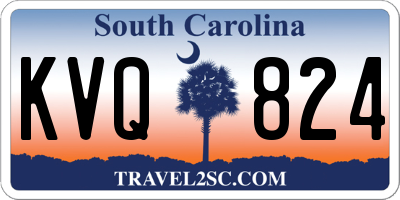 SC license plate KVQ824