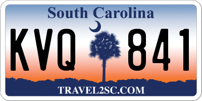 SC license plate KVQ841