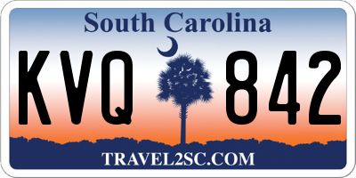 SC license plate KVQ842
