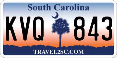 SC license plate KVQ843