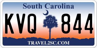SC license plate KVQ844