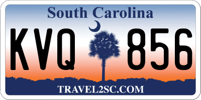 SC license plate KVQ856