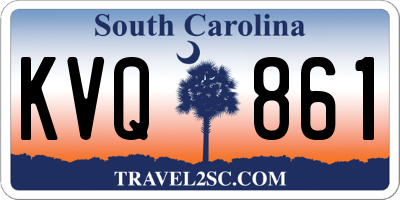 SC license plate KVQ861
