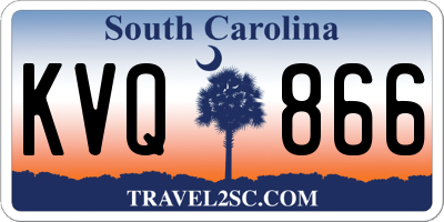 SC license plate KVQ866