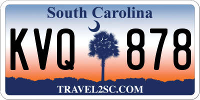 SC license plate KVQ878