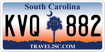 SC license plate KVQ882